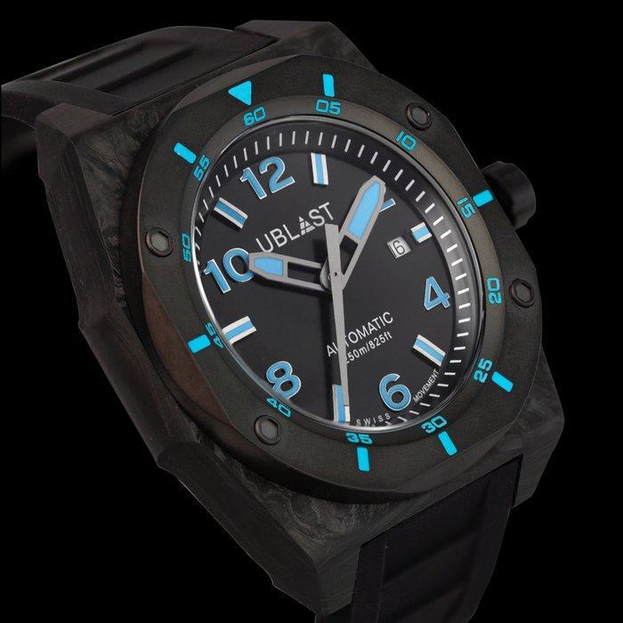 Ublast - Fusion - Forget Carbon & Titanium - UBFSNLE47BKT -, Handtassen en Accessoires, Horloges | Heren