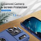 iPhone 16 Pro Max - Militair Shockproof Hoesje met Kickstand, Telecommunicatie, Mobiele telefoons | Hoesjes en Screenprotectors | Apple iPhone