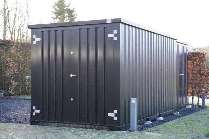 Abri de Chantier Démontable - Sécuriser - Coloris noir/Galva, Doe-het-zelf en Bouw, Bouwketen en Schaftketen