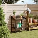 vidaXL Plantenstandaard 75,5x54,5x100 cm verzinkt staal, Tuin en Terras, Verzenden, Nieuw