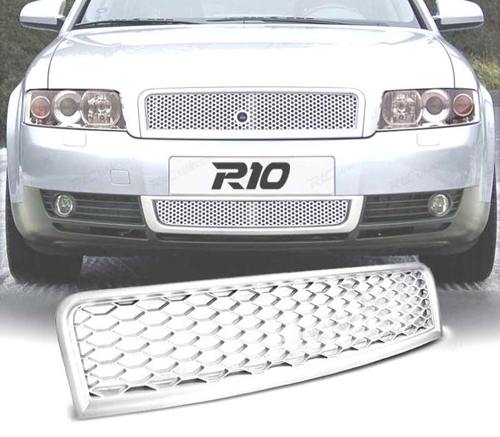 Calandre Pour Audi A4 B6 00-04 Look Rs Gris Mat, Auto-onderdelen, Carrosserie, Verzenden