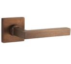 Deurklink op geveerd rozet verdekt Kare messing antiek brons, Doe-het-zelf en Bouw, Nieuw, Overige materialen, Klink of Kruk