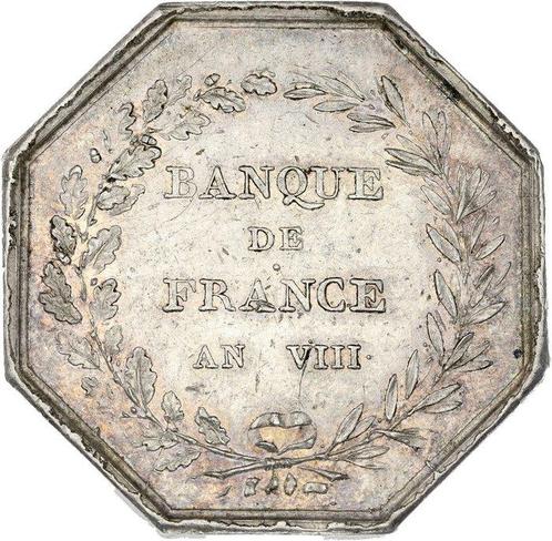 Frankrijk. Médaille Banque de France An VIII (Zonder, Postzegels en Munten, Munten en Bankbiljetten | Toebehoren