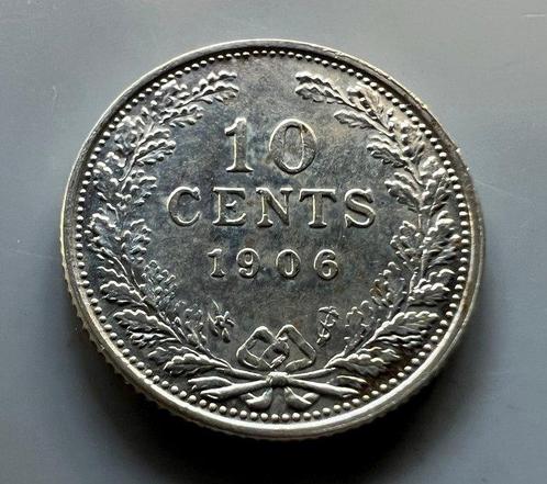 Nederland. Wilhelmina. 10 cent 1906 (Zonder Minimumprijs), Postzegels en Munten, Munten | Nederland