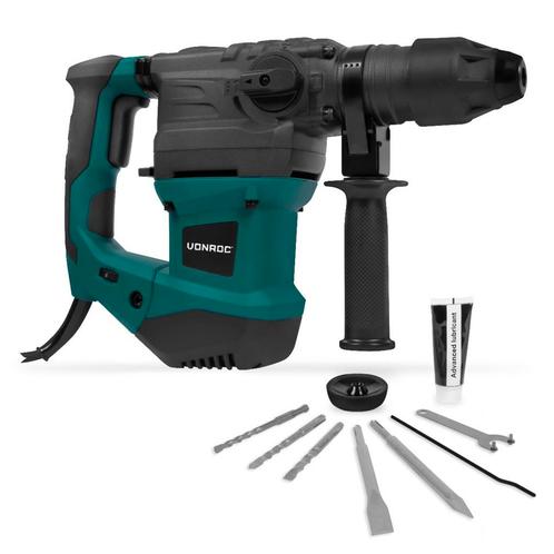 Boorhamer 1800W – 6 Joule – SDS plus – 4 functies | Incl., Doe-het-zelf en Bouw, Gereedschap | Boormachines, Nieuw, Verzenden