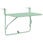 Balkontafel Mintgroen Hangend | Retour Deal | -40%, Tuin en Terras, Tuintafels, Verzenden, Nieuw, Rechthoekig, Metaal