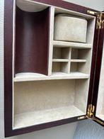 Sieradendoos - Fluweel, Hout - Vintage sieradendoos