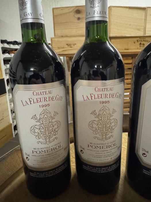 1995 Chateau La Fleur de Gay - Pomerol - 6 Flessen (0.75, Verzamelen, Wijnen