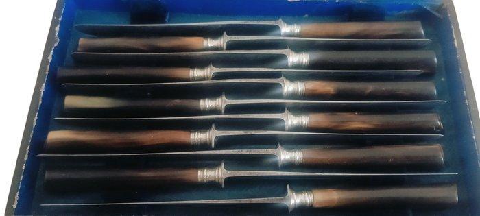 Ensemble de couteaux de table (11) - Yatagan/Thiernois -, Antiquités & Art, Antiquités | Autres Antiquités
