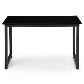 Zwart bureau met metalen poten - Modern en veelzijdig - 1..., Huis en Inrichting, Bureaus, Ophalen of Verzenden, Nieuw