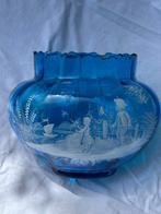 Vase - Cristal - Mary Gregory Bleu Cobalt, Antiek en Kunst, Antiek | Glaswerk en Kristal