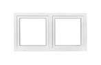 PVC kunststof raam draaikiep-draaikiep b150xh80 cm wit stomp, Doe-het-zelf en Bouw, Nieuw, 120 tot 160 cm, Dubbelglas, Ophalen of Verzenden