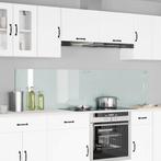 vidaXL Keuken Spatscherm Wit 100 x 50 cm gehard glas, Antiek en Kunst, Verzenden