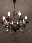 Lustre en cristal 8 lumières (1) - Art déco - Laiton