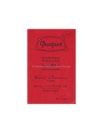 1935 PEUGEOT 301C INSTRUCTIEBOEKJE FRANS, Auto diversen, Handleidingen en Instructieboekjes, Ophalen of Verzenden