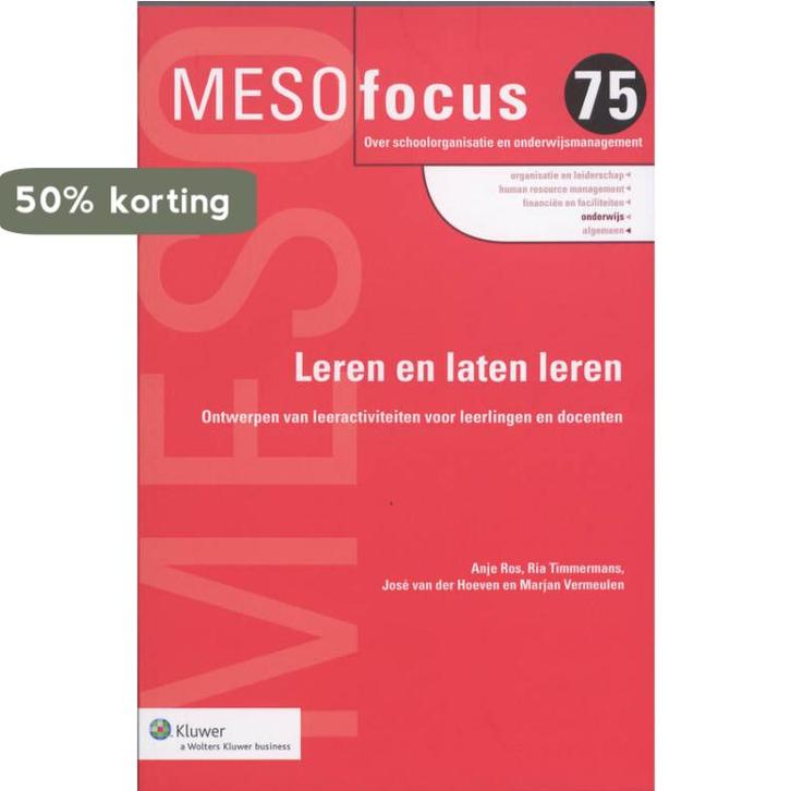 Leren en laten leren 9789013067255, Boeken, Studieboeken en Cursussen, Zo goed als nieuw, Verzenden