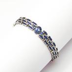 Zonder Minimumprijs - Armband Zilver Saffier - met de, Nieuw
