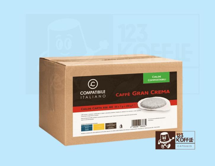 Compatibile Italiano Caffè Gran Crema ESE 44 mm Pads | 50 x, Elektronische apparatuur, Koffiemachine-accessoires, Verzenden