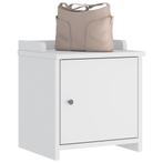 vidaXL Gangbankje SANDNES wit 45x40x50 cm massief grenenhout, Verzenden, Nieuw