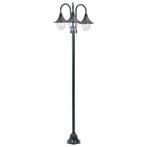 E27 Aluminium Donkergroene Paalverlichting | Retour Deal..., Verzenden, Staande lamp, Netvoeding, 50 tot 250 watt