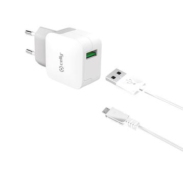 Celly Telefoonlader 2.4A Micro-USB Turbo beschikbaar voor biedingen