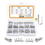 RVS M3 inbusbouten assortiment met moeren en ringen (570 st, Verzenden, Nieuw