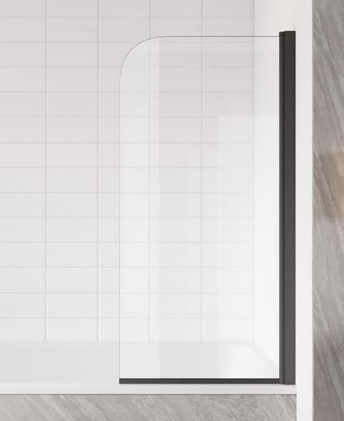Badwand Torino 90 x 140 cm Zwart Badscherm Draaibaar 5 mm, Doe-het-zelf en Bouw, Sanitair, Nieuw, Verzenden