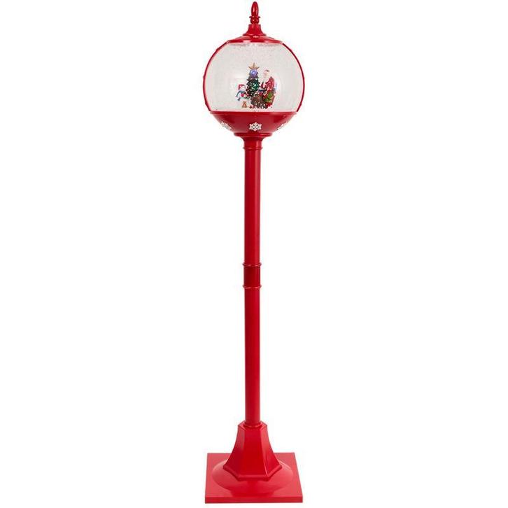 Kerstlantaarn met sneeuw, licht en geluid - 150 cm, Diversen, Kerst, Nieuw, Verzenden