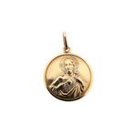 18 Krt. Gouden hanger van Christus op een munt, Ophalen of Verzenden, Gebruikt, Goud, Overige merken