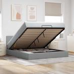 vidaXL Bed met matras 160x200 cm stof lichtgrijs, Huis en Inrichting, Slaapkamer | Bedden, Verzenden, Nieuw