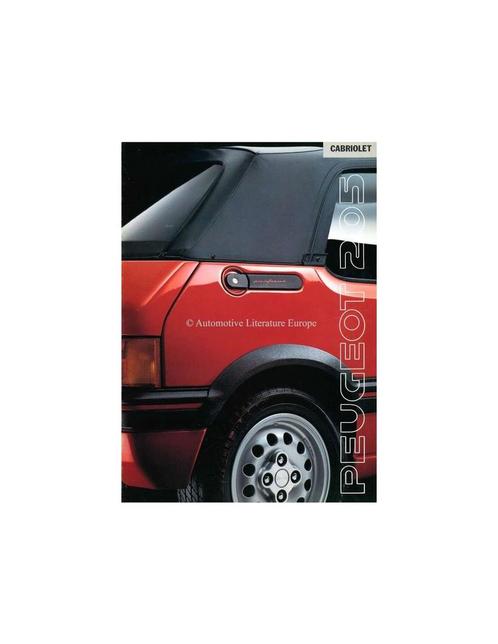 1990 PEUGEOT 205 CABRIOLET BROCHURE NEDERLANDS, Boeken, Auto's | Folders en Tijdschriften
