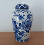 De Porceleyne Fles, Delft - Vaas - Aardewerk - dekselpot,, Antiek en Kunst