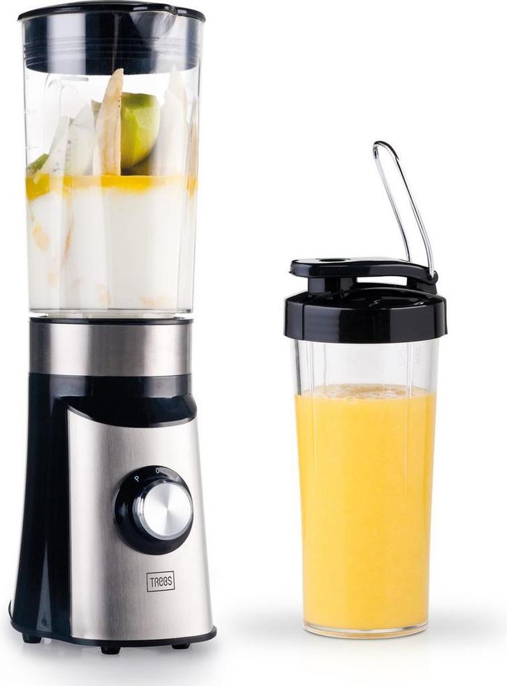 Blender - Smoothie Maker - Drinkbeker 450ml - Trebs •, Elektronische apparatuur, Blenders, Nieuw, Verzenden
