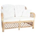 vidaXL Tweezitsbank rattan, Verzenden, Nieuw