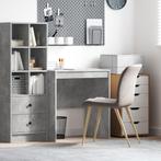 vidaXL Bureau Betongrijs 70x50x76 cm Geengineerd Hout, Huis en Inrichting, Verzenden, Nieuw