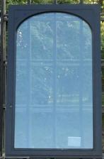 afrormosia houten raam , chassis , venster 114 x 190 zwart, Doe-het-zelf en Bouw, 75 tot 150 cm, Raamkozijn, Nieuw, Ophalen of Verzenden