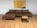 SofaCycle- Cognac 4-zit met chaise longue– warme en stijlvol, Maison & Meubles, Ophalen of Verzenden