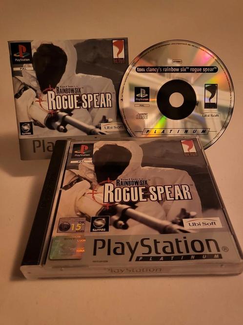Tom Clancys Rainbow Six Rogue Spear Platinum PS1, Games en Spelcomputers, Games | Sony PlayStation 1, Zo goed als nieuw, Ophalen of Verzenden