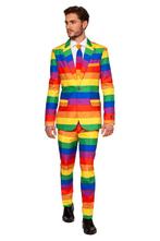Regenboog Pak Heren Suitmeister, Kleding | Heren, Verzenden, Nieuw