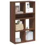 vidaXL Boekenkast 66x31x112 cm bewerkt hout bruin eikenkleur, Verzenden, Nieuw