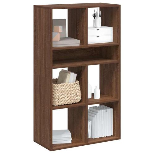 vidaXL Boekenkast 66x31x112 cm bewerkt hout bruin eikenkleur, Huis en Inrichting, Kasten | Boekenkasten, Nieuw, Verzenden