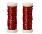Rood draad op rol 2*30 meter 0.3mm metaaldraad set van 2, Huis en Inrichting, Nieuw