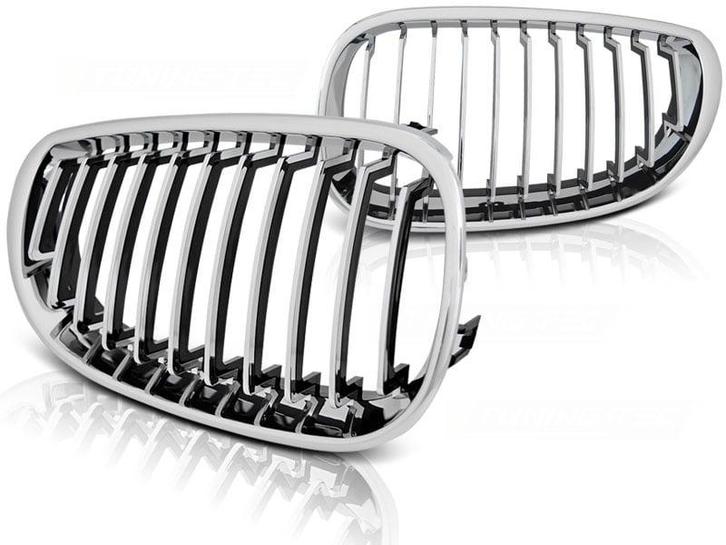 Chroom Grill BMW E60/E61 07-10: Voordelige Retour Deal..., Auto-onderdelen, Carrosserie, Voor, Motorkap, Nieuw, Verzenden