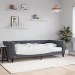 vidaXL Slaapbank met matras 100x200 cm fluweel donkergroen, Huis en Inrichting, Slaapkamer | Bedden, Verzenden, Nieuw