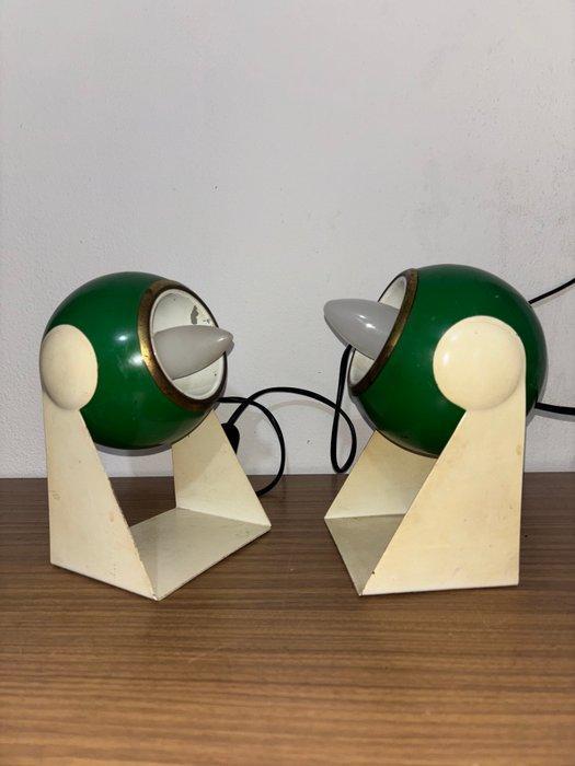 Tafellamp (2) - Metaal - oogbal, Antiek en Kunst, Antiek | Verlichting