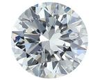 1 pcs Diamant  (Natuurlijk)  - 1.26 ct - Rond - D, Nieuw