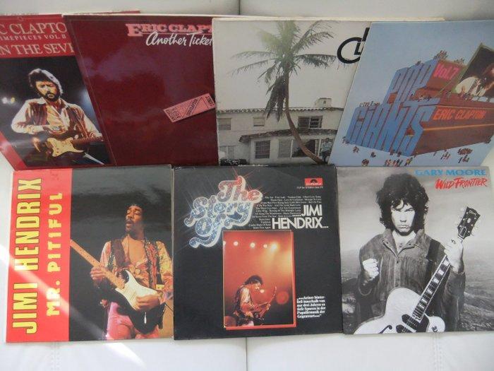 Jimi Hendrix & Related, Eric Clapton, Gary Moore - 7 x, CD & DVD, Vinyles Singles