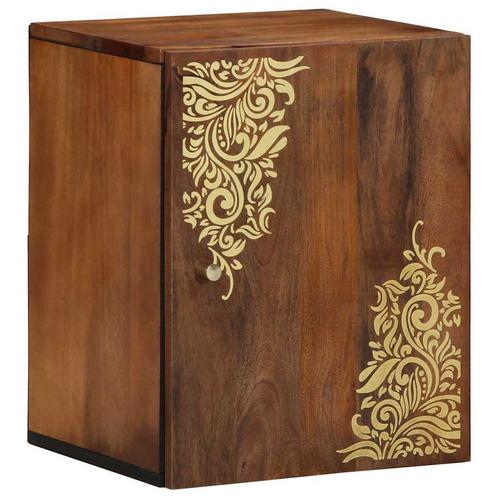 vidaXL Badkamer wandkast Honingbruin 38 x 33 x 48 cm Massief, Huis en Inrichting, Tafels | Kaptafels, Nieuw, Verzenden