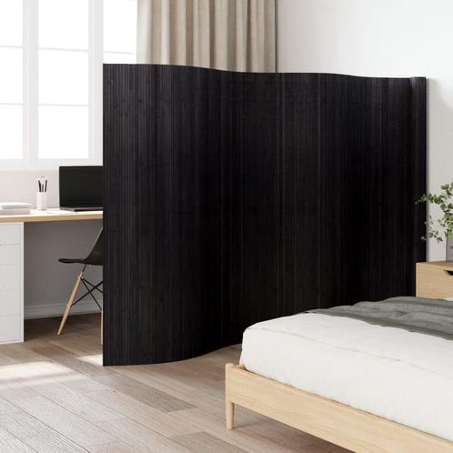 vidaXL Kamerscherm 165x250 cm bamboe zwart, Maison & Meubles, Accessoires pour la Maison | Autre, Envoi