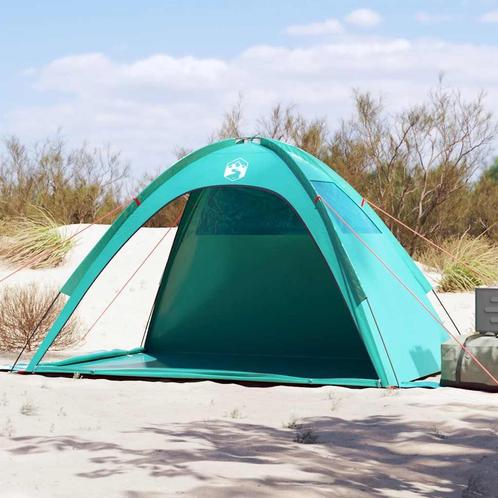 vidaXL Strandtent waterdicht zeegroen, Caravans en Kamperen, Tenten, Nieuw, Verzenden